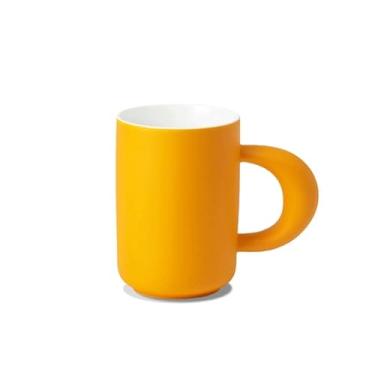 Imagem de Caneca de café de cerâmica Conjunto de 1 caneca café gelatina, cerâmica 14,2 oz com grande capacidade para melhores amigas e irmãs dos amantes(Yellow)