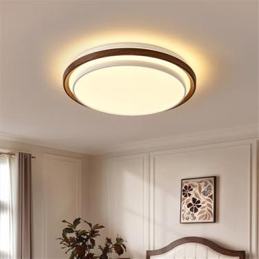 Imagem de Nórdico Moderno Quarto Lâmpada De Teto LED Moda Simplicidade Arte Sala De Estar Estudo De Restaurante Quarto Infantil Corredor Varanda Luz (3850C D50CM)