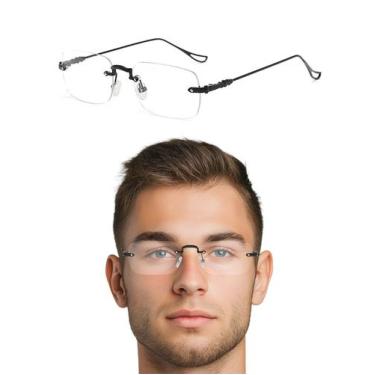 Imagem de Armação Para Grau Sem Aro Masculino Estiloso Moderno Casual - 20V, Arm