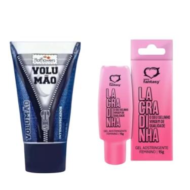 Imagem de Kit Gel Feminino Lacradinha 15g Gel Volumão Masculino 25g
