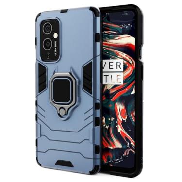 Imagem de SORAKA Capa para OnePlus 9 5G com suporte para anel Capa Slim Fit de TPU macio Capa OnePlus 9 5G com placa de metal para suporte magnético de telefone para carro