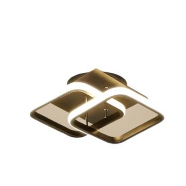 Imagem de Lustre De Teto Led Moderno Em 3 Cores Para Corredor, Sala De Estar, Quarto, Cozinha (127V/220V)(B/Preto(127V-220V))