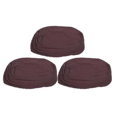 Imagem de Diydeg Conjunto de capas para sofá, 3 peças Capas universais antiderrapantes para sofá, em poliéster elástico, com saia, laváveis na máquina, para sofás de 2 e 3 lugares, sala de estar (Marrom claro)