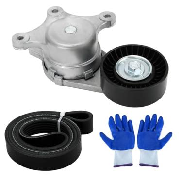 Imagem de Kit de tensor de correia de transmissão de substituição para Ford Edge Explorer Flex MKS MKT MKX MKZ 2010-2019 3.5L 3.7L V6 Replace 38485 BT4E6B209CC 6PK1140