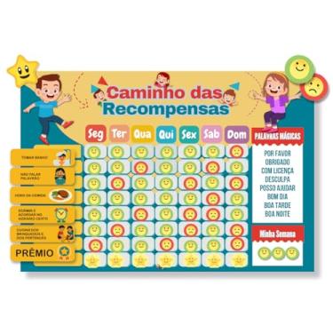 Imagem de Quadro de Tarefas e Rotinas Diárias Infantil Tema Personalizado – Quadro Magnético Opfy