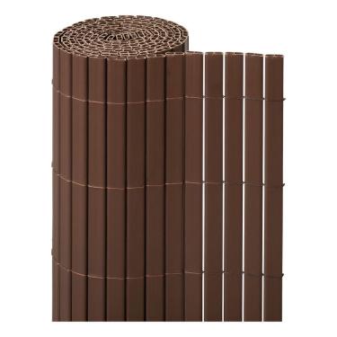 Imagem de Cercado Ocultacao Pvc 2 Faces Marrom 19mmx1x3m Naterial