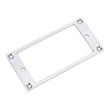 Imagem de Mingzhe Metal Humbucker Pickup Frame Rings Montagem Peças de Substituição Guitarras Elétricas para Guitarristas ou Luthiers (Prata)