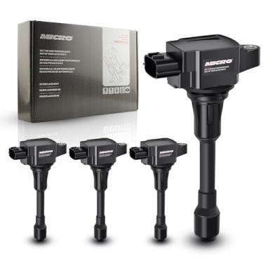 Imagem de Micro bobinas de ignição premium compatíveis com Nissan Altima Sentra Cube Rogue L4 V8 UF549 (pacote com 4) com graxa dielétrica Permatex