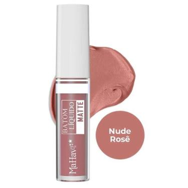 Imagem de Batom Liquido Matte Nude Rose Mahav