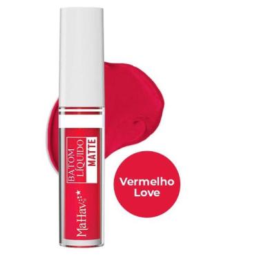 Imagem de Batom Liquido Matte Vermelho Love Mahav