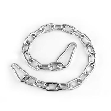 Imagem de UrbanMover Corrente giratória de aço inoxidável resistente - 4 conectores de pressão extensão fitness para saco de pancadas, rede, cadeira de balanço, elo de portão e ferragens de cerca