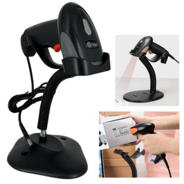 Imagem de Leitor de Código de Barras USB Com Suporte Escaneamento Rápido e Preci