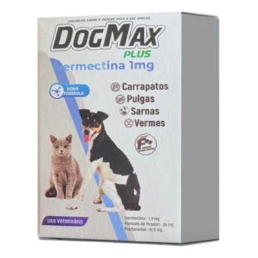 Imagem de DogMax Plus - Ação 4 em 1 - Remédio para pulgas, carrapatos, vermes e sarna 4 Comprimidos para cães e gatos 5kg