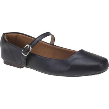 Imagem de Sapato Feminino Boneca com Fecho Fivela e Sem Salto Sapatilha Feminina