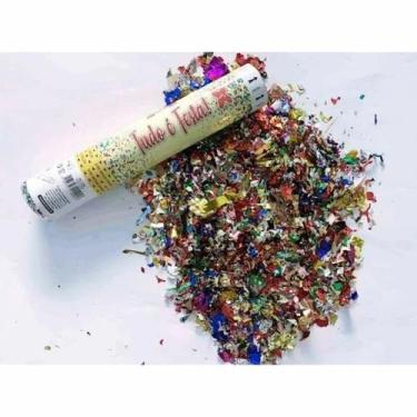 Imagem de Lança Confete Colorido de 30cm - Tudo É Festa - no-brand
