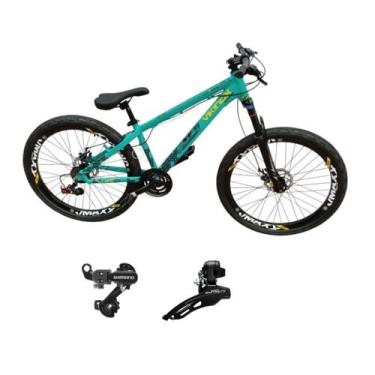 Imagem de Bicicleta Vikingx Tuff 30 Aluminio 24v Aro 26 Mtb Freerider Cambio Shi