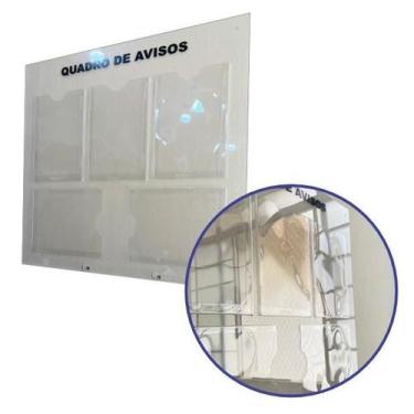 Imagem de Quadro De Aviso 5 Displays A4 PS Cristal 3mm Transparente - DC Express