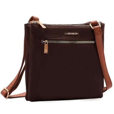Imagem de Bolsa Transversal Feminina Chenson 3184589, UNICO, Marrom