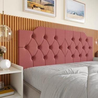 Imagem de Cabeceira Cama Queen Painel Dobravel Quarto Estiloso Retro - Casa Roma