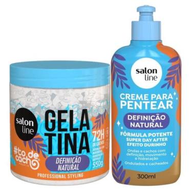 Imagem de Definição Flexível: Creme 300ml e Gelatina 550g Definição Natural Salo