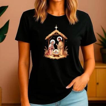Imagem de Camiseta Natal Presépio Nascimento de Jesus Mulher & Homem - TRAJANO S