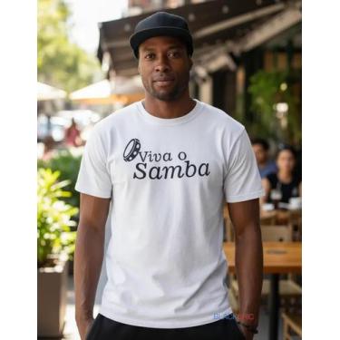 Imagem de Camiseta Samba Pagode Pandeiro Músico Batuqueiro Masculina - Blackchic