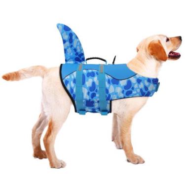 Imagem de Colete salva-vidas para cães ASENKU Colete de segurança para animais d