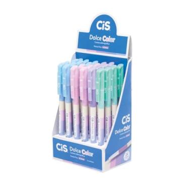 Imagem de Caneta Esferográfica Dolce Color 0.5 mm, CIS, 67.0000, Display com 24 Unidades, Multicor