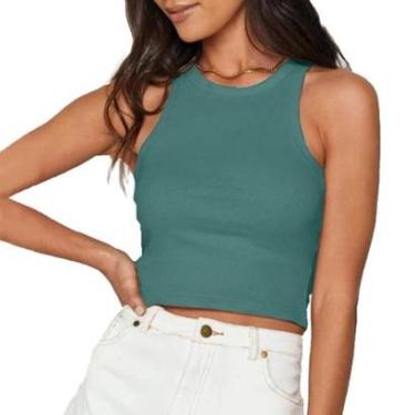 Imagem de Cropped Regata Feminina Blusa Leve Para Verão-Feminino