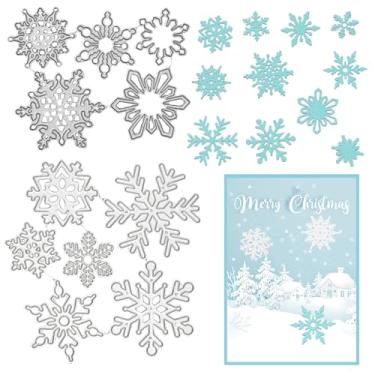 Imagem de Matrizes de neve para festivais para fazer cartões, perfuração de neve de inverno, decorações de álbum de fotos DIY (11 formas)