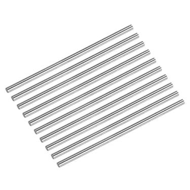 Imagem de Haste de aço redonda, 2,3 mm HSS 63-65 HRC Ferramenta de estoque de barra de torno 60 mm de comprimento para broca de engrenagem de eixo, tornos, máquina de perfuração de torneamento em miniatura