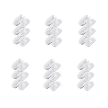 Imagem de Clipes de marceneiros de persianas verticais 4/10/20 peças de marceneiros brancos acessórios de reparo de conector corrente de cortina (20 peças)