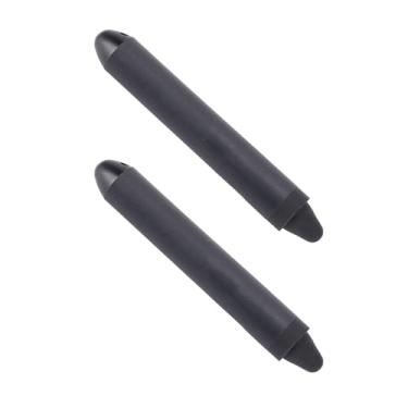 Imagem de Caneta Stylus Touch Screens, suave ao toque, ABS adequado para crianças e silicone macio, aderência ergonômica sem arranhões com cordões destacáveis para rabiscos (preto)
