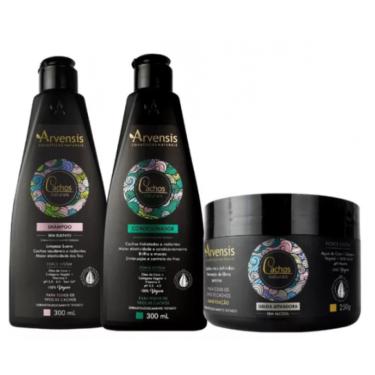Imagem de Kit Cachos Shampoo Condicionador + Geleia Ativador De Cachos