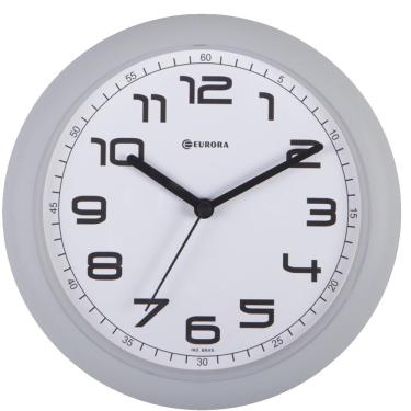 Imagem de Relógio De Parede Eurora Ref: 651700-024 Cinza Números