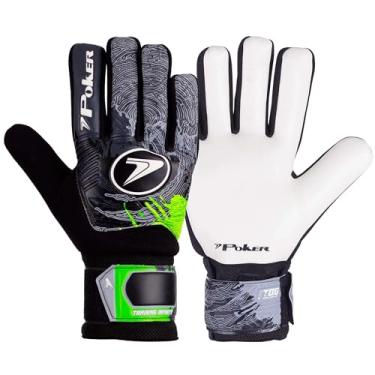 Imagem de Luva De Goleiro Poker Infinity Campo Society Futsal Training - Verde/Preto - 10