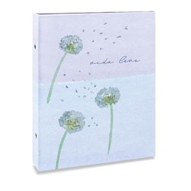Imagem de Álbum de fotos Ical, encadernação tradicional, para 80 fotos 15x21cm - envelope plástico branco - linha Temas - modelo floral suave - vida leve - 147