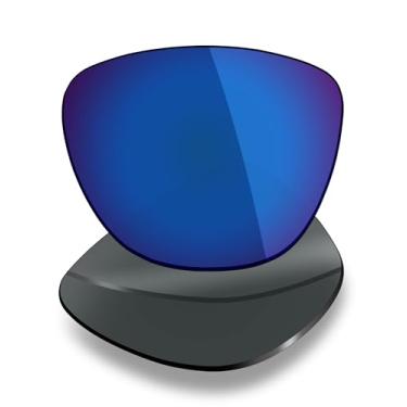Imagem de Mryok Lentes de substituição para óculos de sol Oakley Frogskins Range XL Asian Fit OO9503A, resistente a impactos e ajuste perfeito, Azul pacífico espelhado, One Size