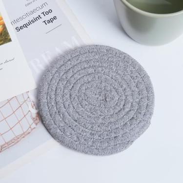 Imagem de Trivets de algodão para cop-pot pad para panelas quentes e panelas, almofadas quentes de isolamento para decoração de ilha de cozinha