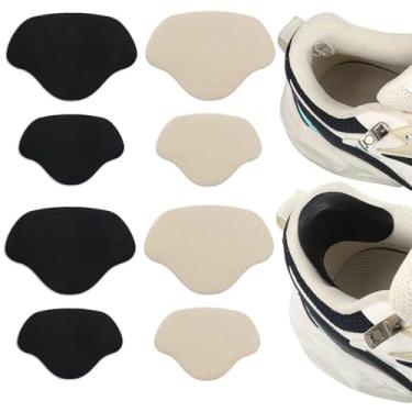 Imagem de 4 pares de adesivos de reparo de sapatos, protetores de calcanhar autoadesivos para manutenção de calçados