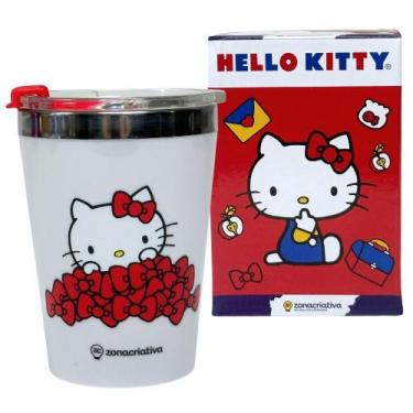 Imagem de Copo Viagem Snap Em Inox 300Ml Hello Kit - Zona Criativa