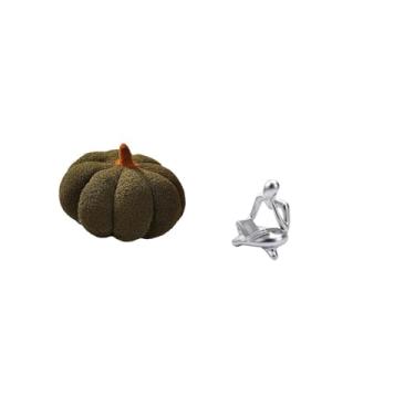 Imagem de Fenteer Almofada de Pelúcia em Formato de Abóbora de Halloween, Estátua Abstrata Do Pensador, Decoração para Sofá, Cama, Quarto, Mesa, Sala de Estar, Estante,