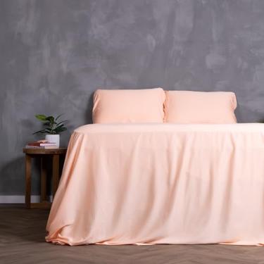 Imagem de THE LAD COLLECTIVE Jogo de cama King Califórnia 3.0 - Jogo de cama de 4 peças com lençol de elástico, lençol de cima e 2 fronhas padrão [edredom não incluído] - Bambu - Algodão - Coleção Yellowstone