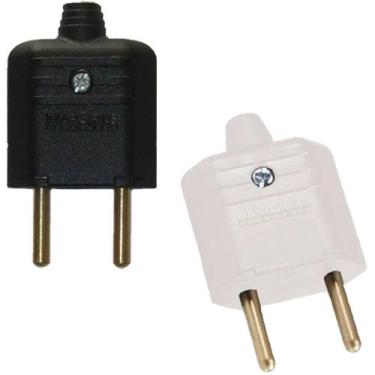 Imagem de 20 Tomada Pino Plugue Plug Macho 2 Pinos 10a Margirius