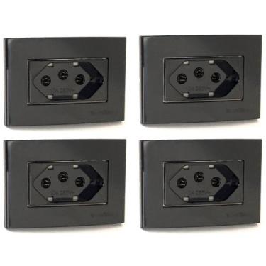 Imagem de 4 Tomada Para Móvel 3 Pinos 10a Margirius Embutir Painel Marceneiro Pr