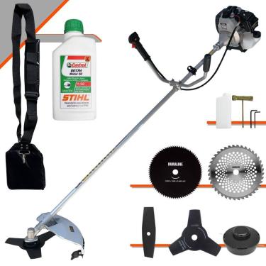Imagem de Roçadeira Lateral Toyama Tbc43h 1,7hp 5 Em 1 + Óleo Stihl 2t
