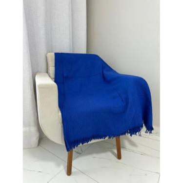 Imagem de Manta 3,00M x 1,80M Sofá King Grande Grossa Decoração Sala Protetora Decorativa Colcha Coberta(Azul (3,00M x 1,80M))