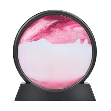 Imagem de Ampulheta Decorativa, Ampulheta Duna 3D Vidro Areia，Arte Decorativa + Temporizador，PráTico e Multifuncional(Rosa,P)