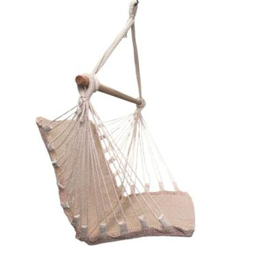 Imagem de Rede Cadeira De Teto Suspensa Reforçada Descanso e Balanço(CARAMELO-ESCAMA)