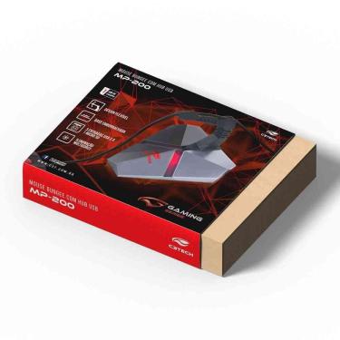Imagem de Mouse Bungee C3tech C- Led Usb 2.0 Hub Leit Microsd Mb-200si